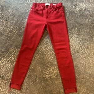 FRAME RED LE HIGH SKINNY JEAN SIZE 27